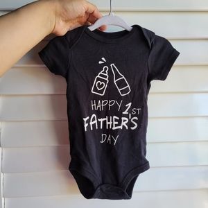 2/$25 Happy First Father's Day Baby Onesie